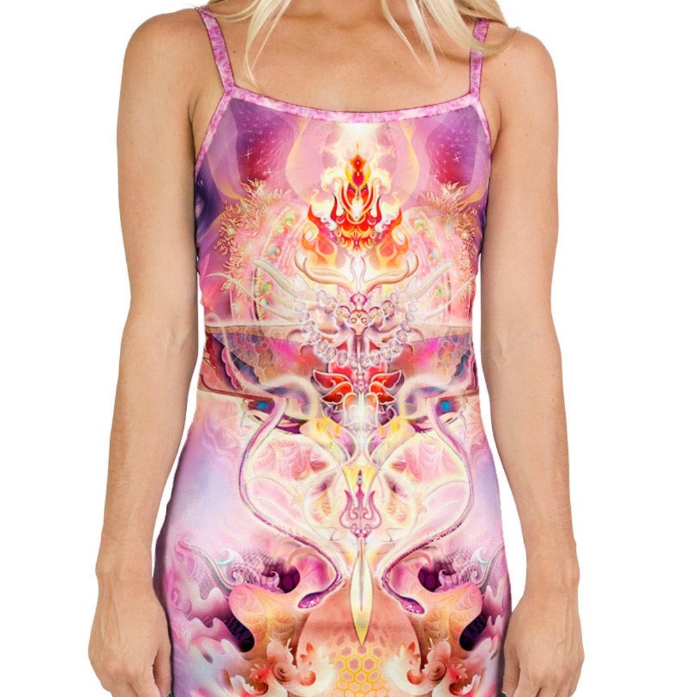 Vision Lab Art Interbeing Mini Dress